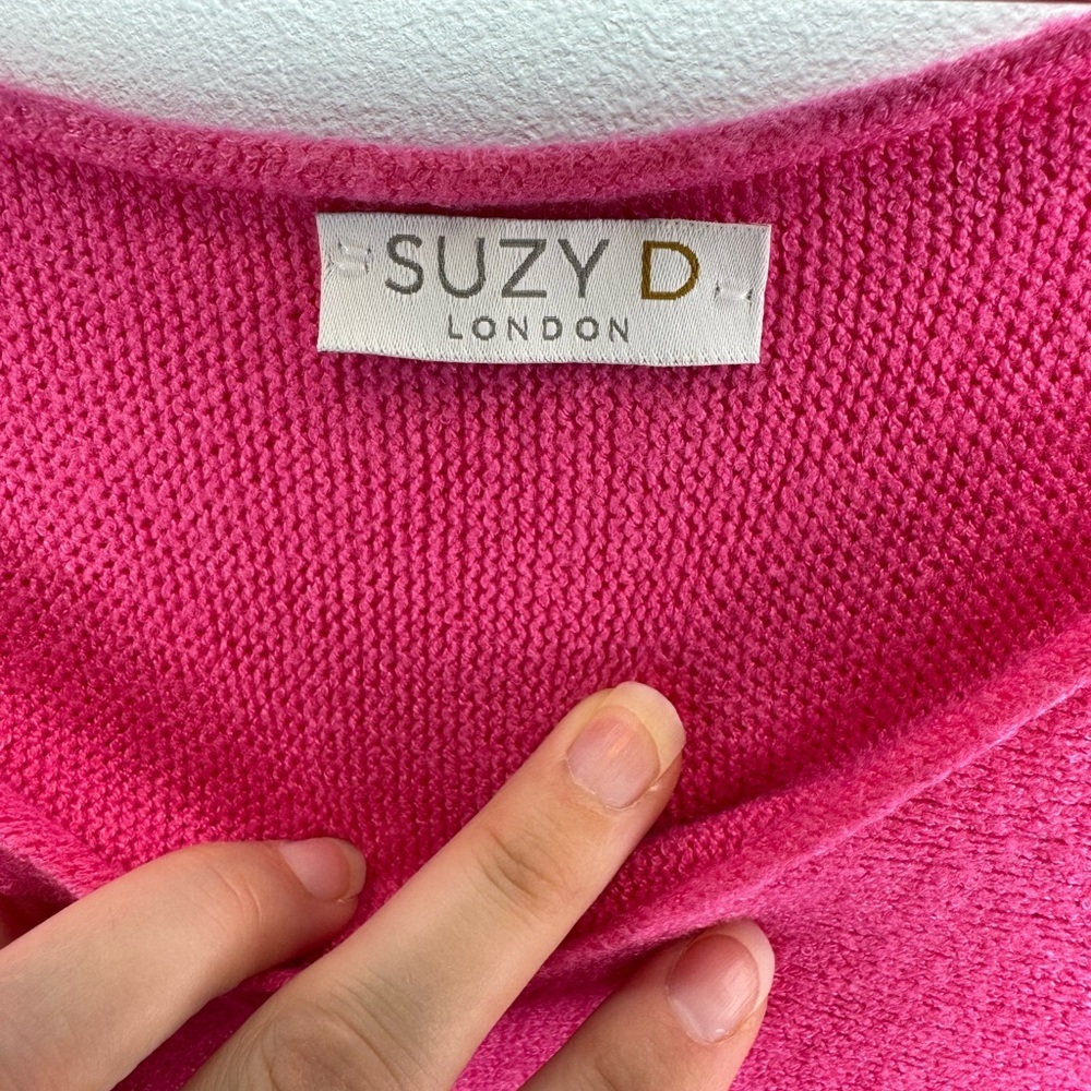 Suzy D London | Pink Women's Sweater - Cozy and Stylish | Size XL - Picture 6 of 10